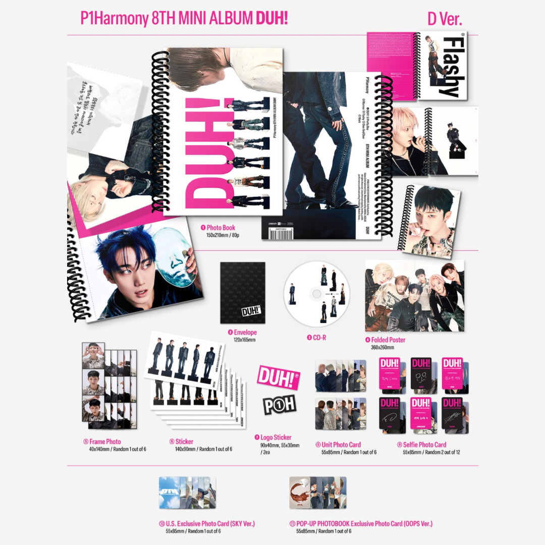 (PRE-ORDER) [HELLO82] [POP-UP EXCLUSIVE] P1HARMONY - DUH! (2 VERSIONS) - LightUpK