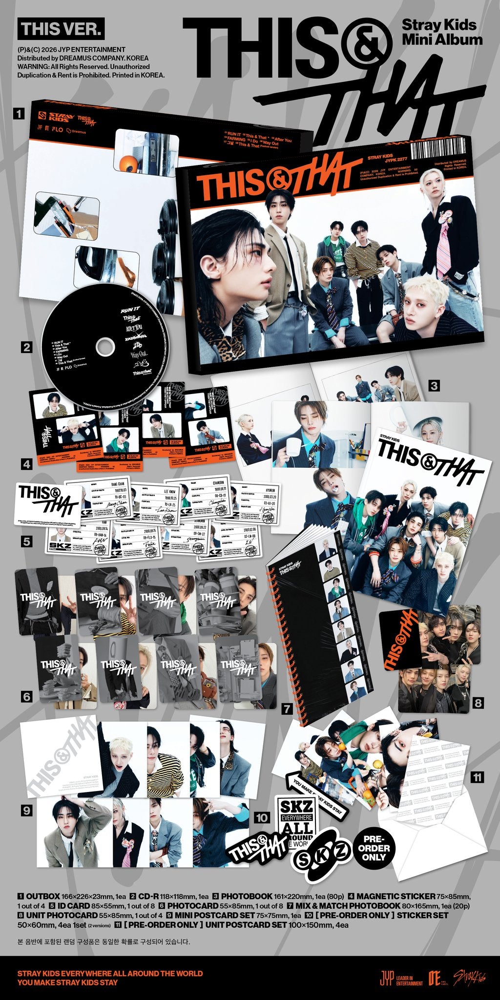 (PRÉCOMMANDE) STRAY KIDS - THIS & THAT (2 VERSIONS) ALÉATOIRE