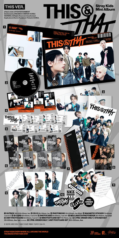 (PRÉCOMMANDE) STRAY KIDS - THIS & THAT (2 VERSIONS) ALÉATOIRE