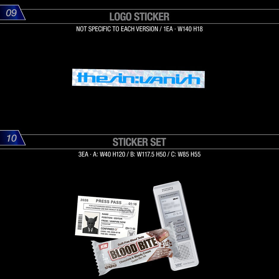 (PRÉCOMMANDE) ENHYPEN - 7E MINI-ALBUM [THE SIN : VANISH] (3 VERSIONS) ALÉATOIRE