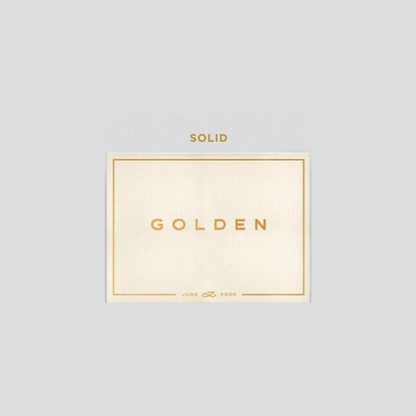 JUNG KOOK (BTS) - GOLDEN (3 VERSIONS)