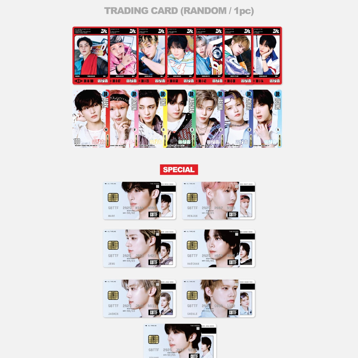 (PRE-ORDER) NCT DREAM- 2025 NCT DREAM POP-UP [TIME RIDERS] (RANDOM TRADING CARD SET (TIME ver.) - LightUpK