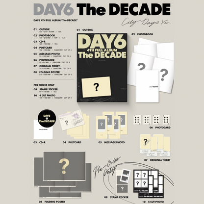 (PRE-ORDER) DAY6 - THE DECADE (2 VERSIONS) RANDOM - LightUpK