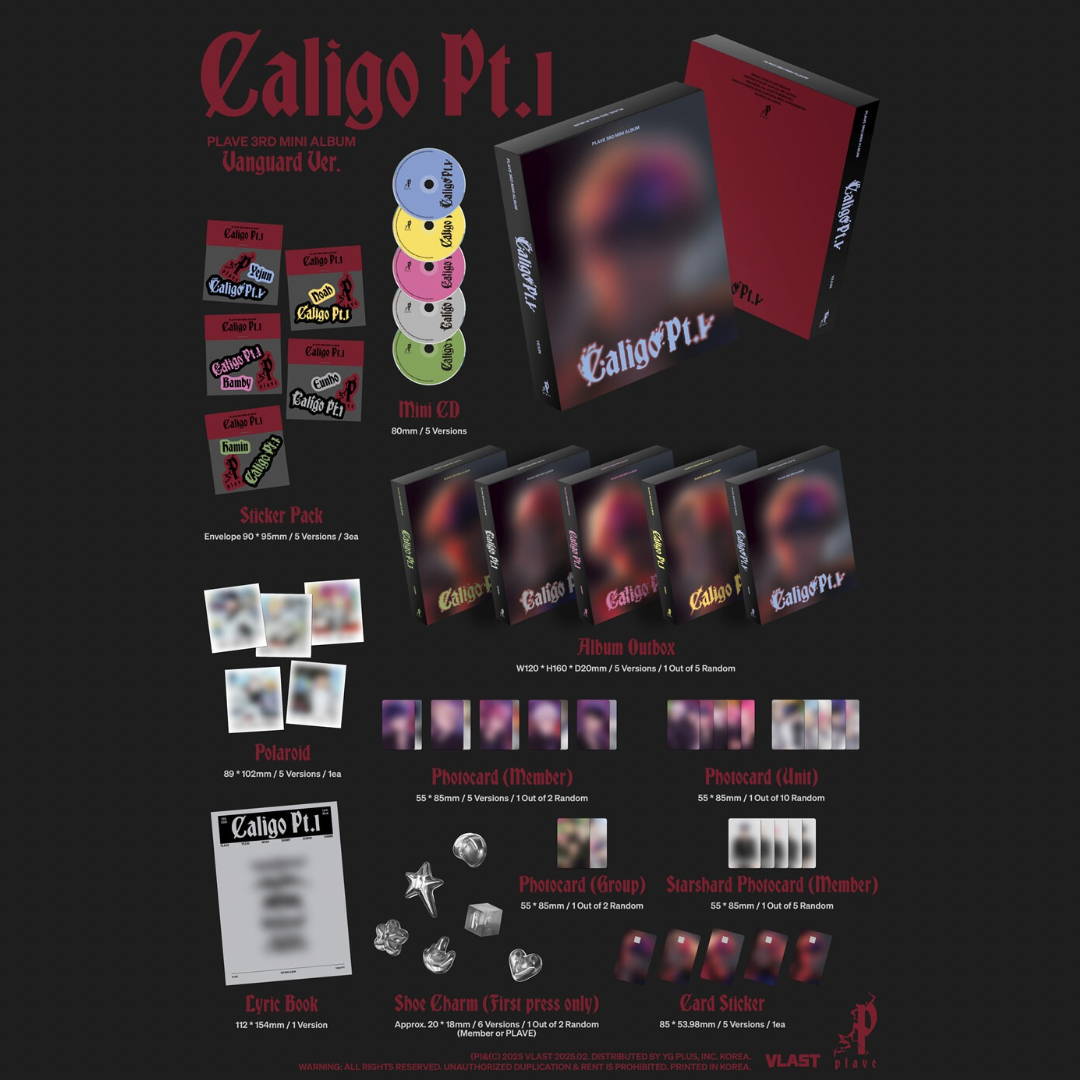 PLAVE - 3RD MINI ALBUM [CALIGO PT.1] (VANGUARD VER.)(MINI CD) (5 VERSIONS) - LightUpK