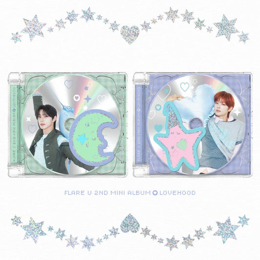 (PRE-ORDER) FLARE U - 2ND MINI ALBUM [LOVEHOOD] (JEWEL CASE VER.) (2 VERSIONS) RANDOM - LightUpK