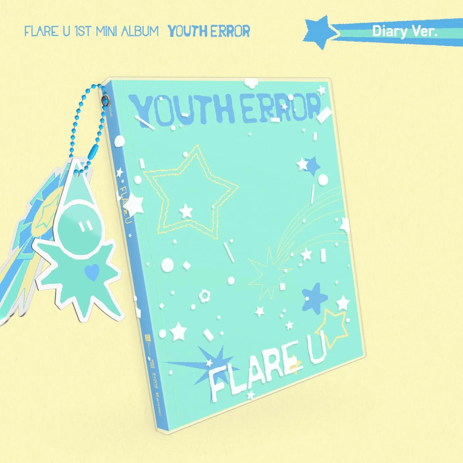 (PRE-ORDER) FLARE U - 1ST MINI ALBUM [YOUTH ERROR] DIARY VER. - LightUpK