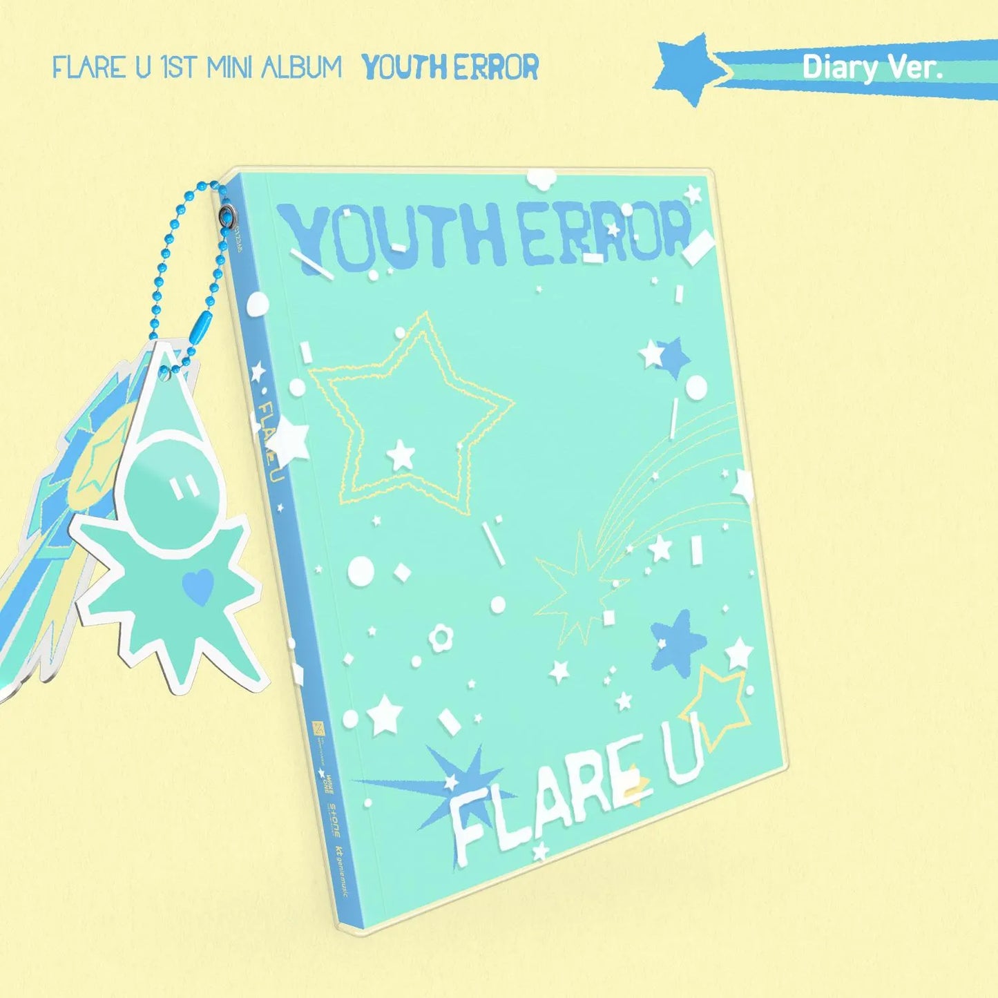 (PRE-ORDER) FLARE U - 1ST MINI ALBUM [YOUTH ERROR] DIARY VER. - LightUpK