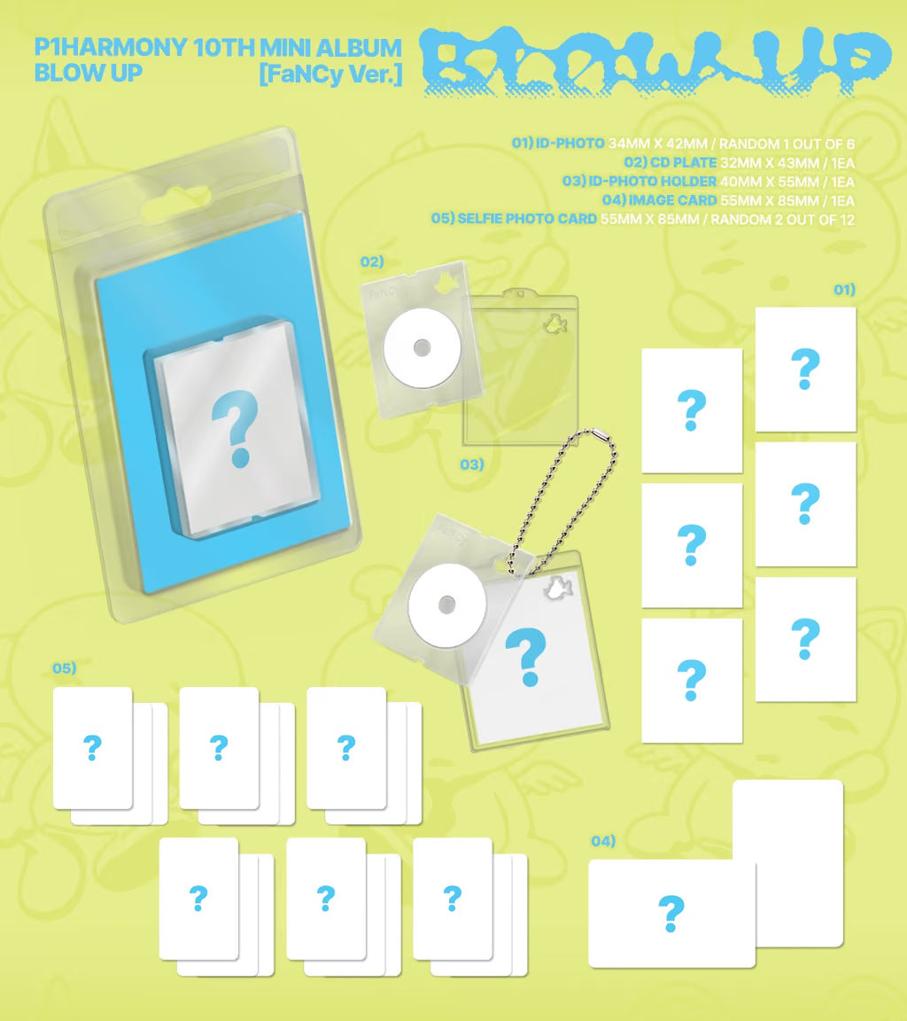 (PRE-ORDER) P1HARMONY - 10TH MINI ALBUM [BLOW UP] (FANCY VER.) (6 VERSIONS) RANDOM - LightUpK