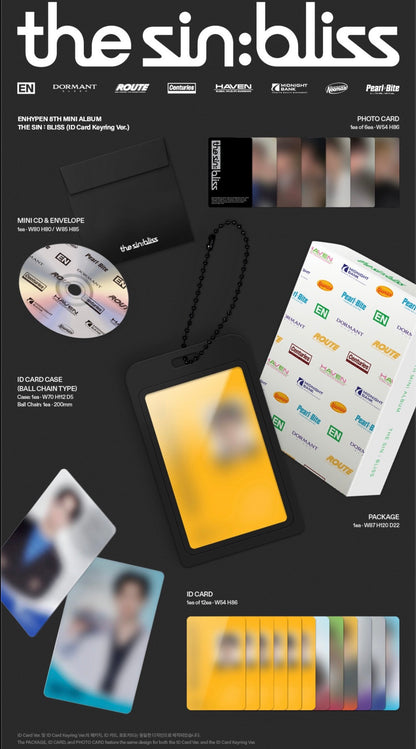 (PRE-ORDER) ENHYPEN - THE SIN: BLISS (ID CARD KEYRING VER.)