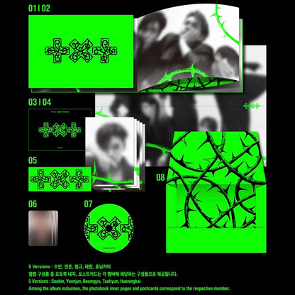 (PRE-ORDER) TOMORROW X TOGETHER (TXT) - 7TH YEAR: WHEN THE WIND PAUSED AMONG THE THORNS (THORN VER.) (5 VERSIONS) RANDOM - LightUpK