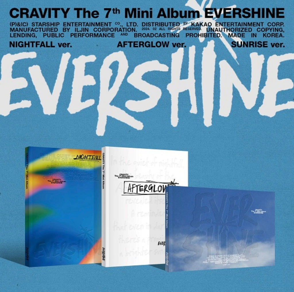 CRAVITY - 7ÈME MINI ALBUM [EVERSHINE] (3 VERSIONS)