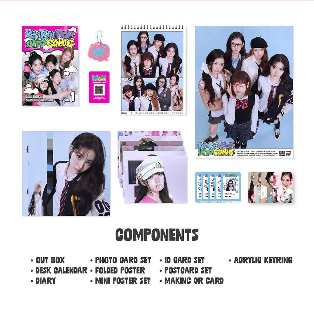 KIIIKIII - 2026 SEASON'S GREETINGS [KIIIKIII POP INTO COMIC] - LightUpK
