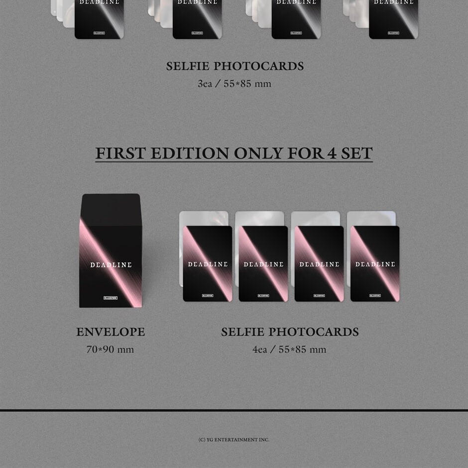 (PRE-ORDER) BLACKPINK - 3RD MINI ALBUM [DEADLINE] SILVER VER. (4 VERSIONS)