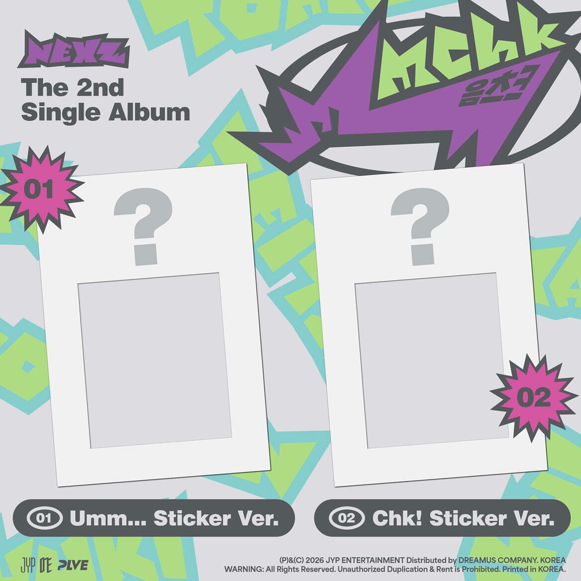 (PRE-ORDER) NEXZ - 2ND SINGLE ALBUM [MMCHK] (STICKER VER.) (2 VERSIONS) RANDOM - LightUpK