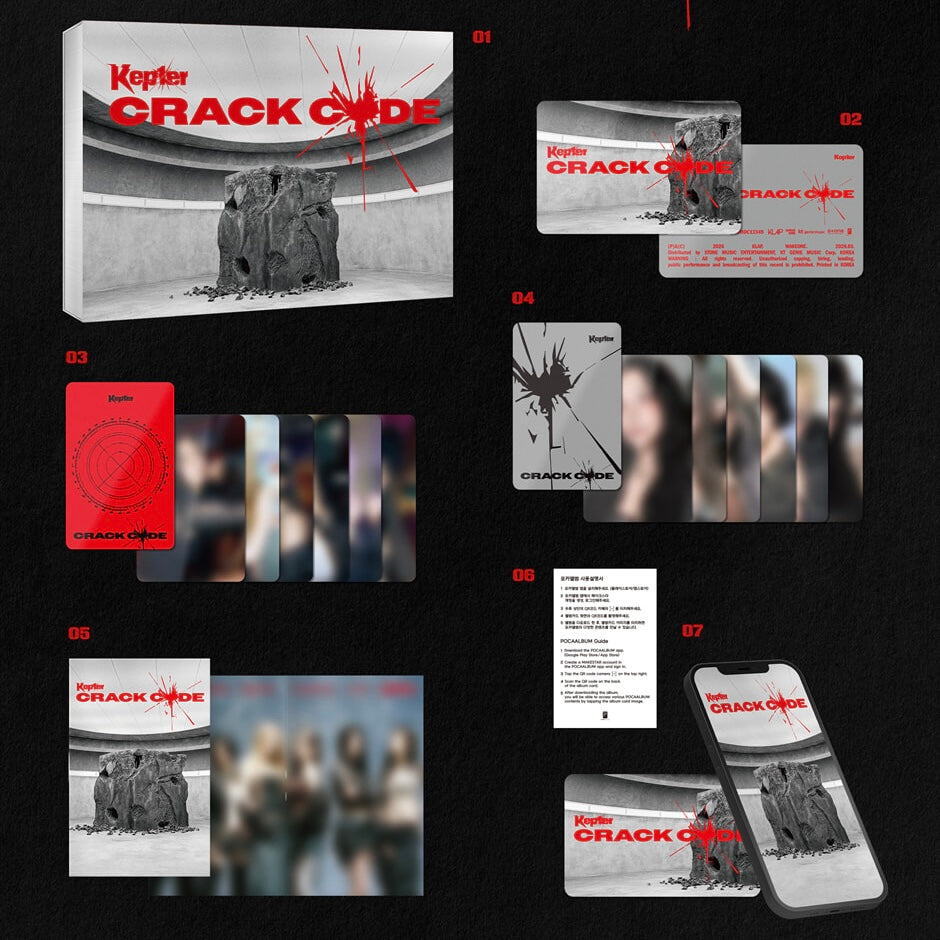 (PRE-ORDER) KEP1ER - THE 8TH MINI ALBUM [CRACK CODE] (POCAALBUM VER.) - LightUpK