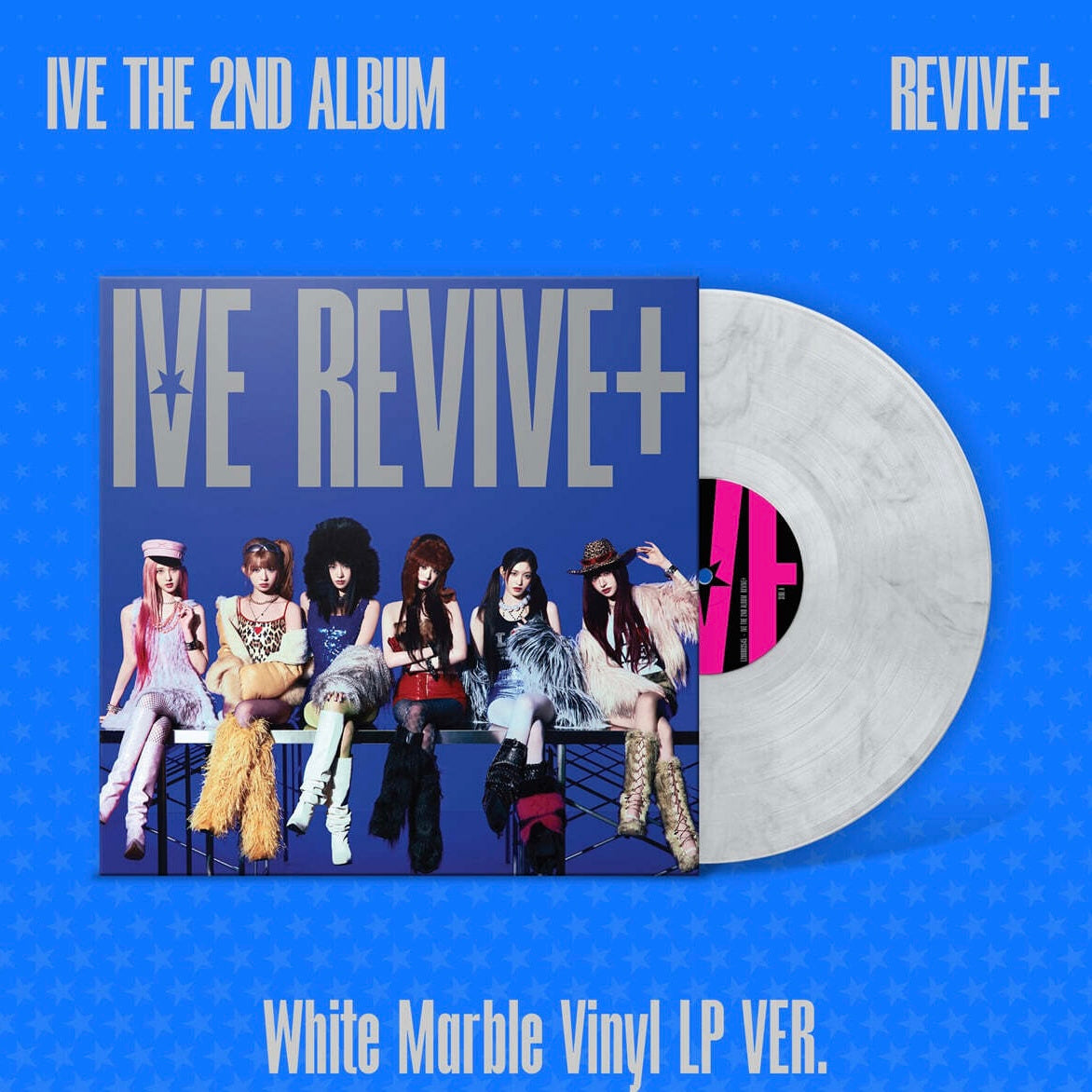 (PRE-ORDER) IVE - THE 2ND ALBUM [REVIVE+] (WHITE MARBLE VINYL LP VER.) - LightUpK