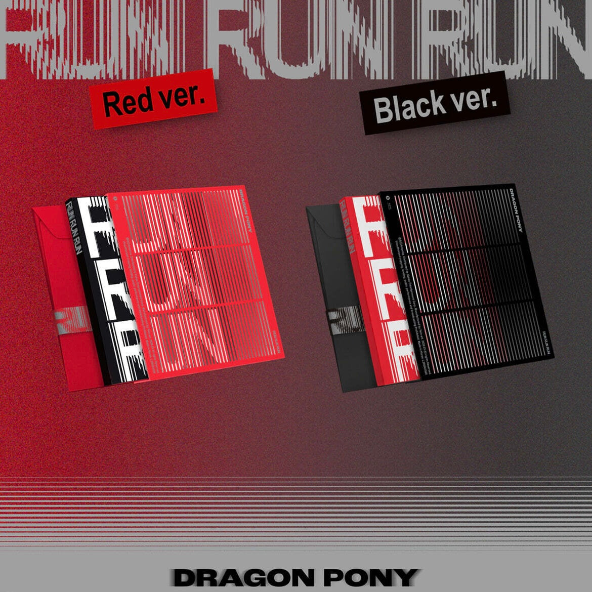(PRE-ORDER) DRAGON PONY - EP [RUN RUN RUN] (2 VERSIONS) - LightUpK
