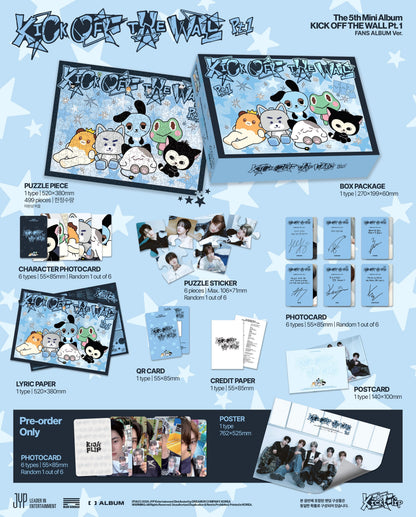 KICKFLIP - 5TH MINI ALBUM [KICK OFF THE WALL PT.1] FANS ALBUM VER. - LightUpK