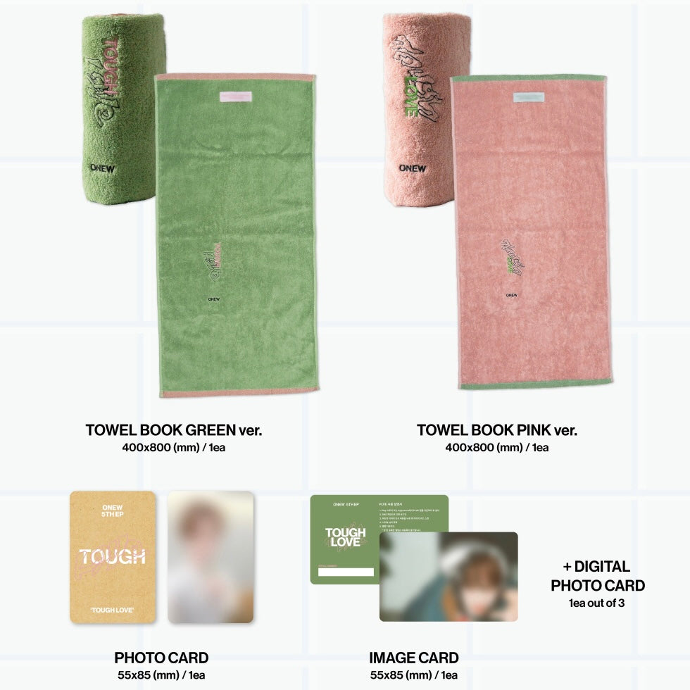(PRE-ORDER) ONEW - 5TH MINI ALBUM [TOUGH LOVE] (TOWEL BOOK SET VER.) - LightUpK