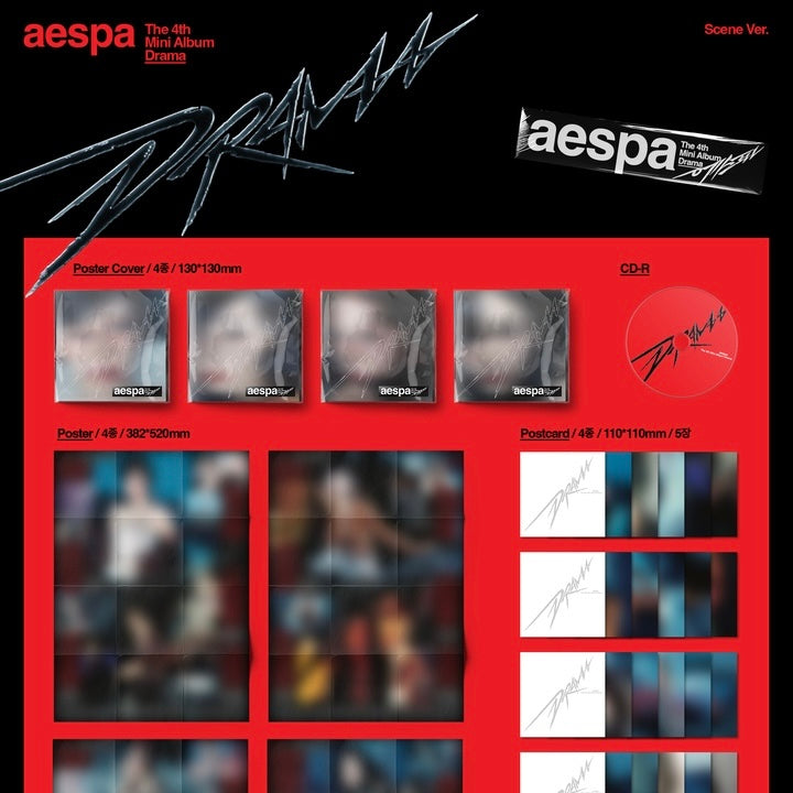 AESPA - 4TH MINI ALBUM [DRAMA] (SCENE VER.) (4 VERSIONS)