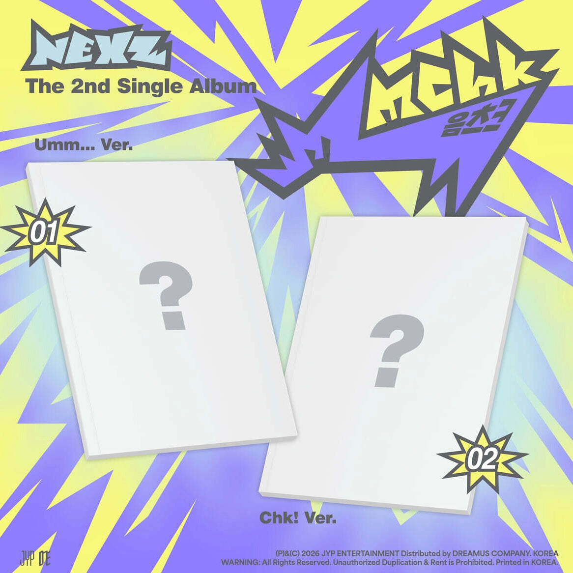 (PRE-ORDER) NEXZ - 2ND SINGLE ALBUM [MMCHK] (2 VERSIONS) RANDOM - LightUpK