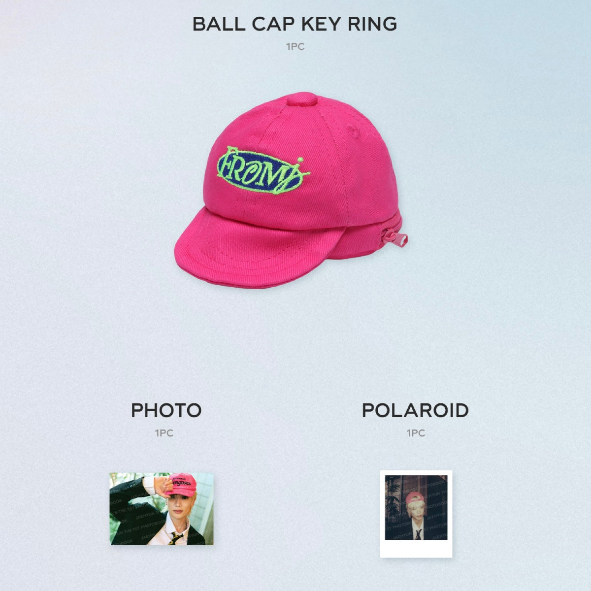 (PRE-ORDER) JAEHYUN - 04 BALL CAP KEY RING SET / 2025 JAEHYUN THE 1ST PHOTOBOOK [FROM J : LOVE ACROSS THE MILES] OFFICIAL MD - LightUpK