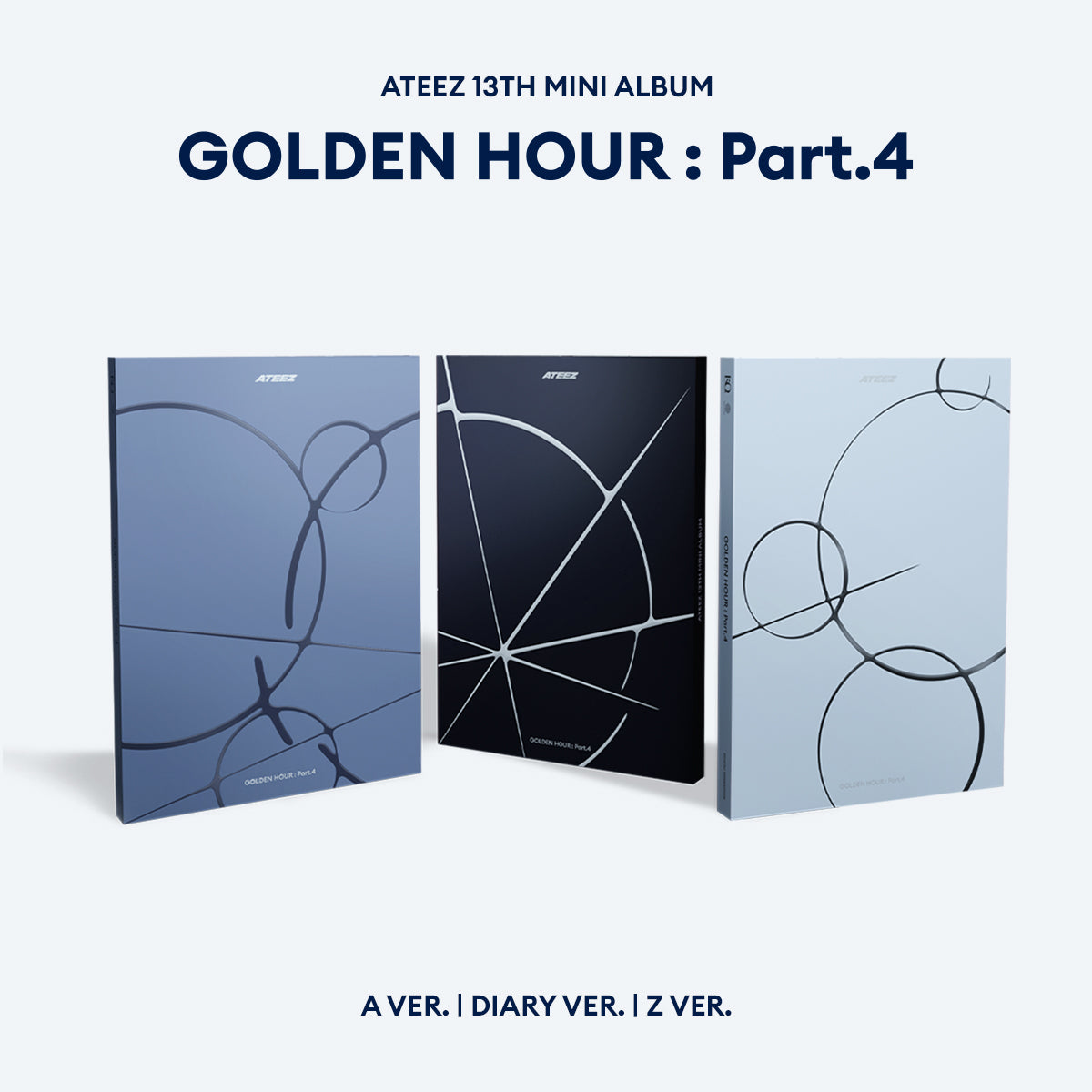 (PRE-ORDER) ATEEZ - GOLDEN HOUR : PART.4 (3 VERSIONS) RANDOM