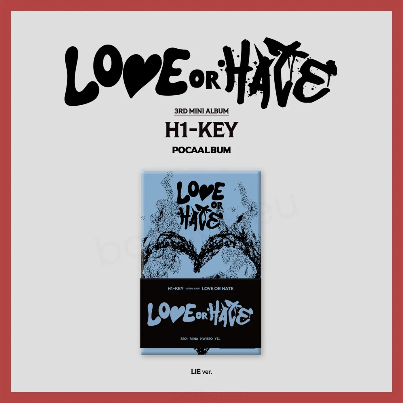 H1-KEY - 3RD MINI ALBUM [LOVE OR HATE] (POCA) (2 VERSIONS)