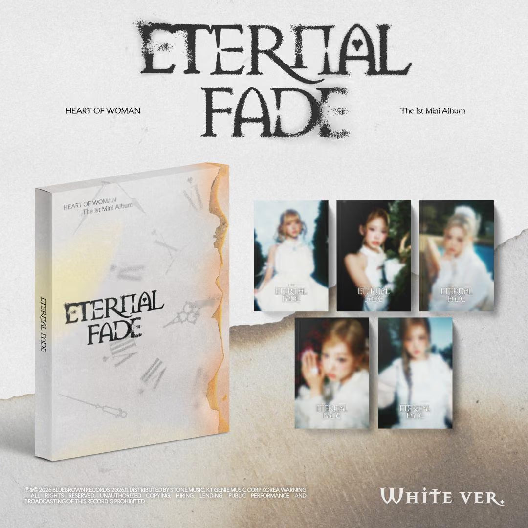 (PRE-ORDER) HEART OF WOMAN - 1ST MINI ALBUM [ETERNAL FADE] (2 VERSIONS)