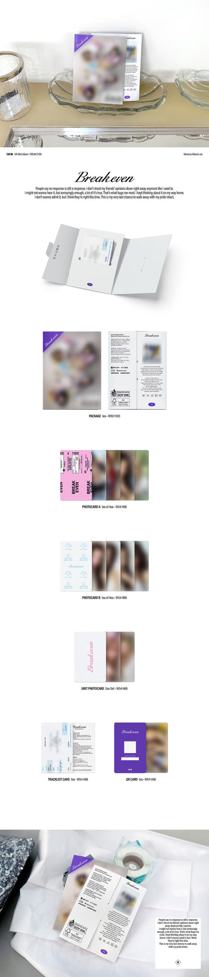 (PRE-ORDER) ILLIT - 5TH MINI ALBUM [BREAK EVEN] (WEVERSE ALBUMS VER.)