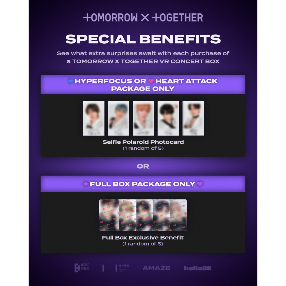 (PRE-ORDER) [HELLO82] TOMORROW X TOGETHER - VR CONCERT BOX (3 VERSIONS) - LightUpK