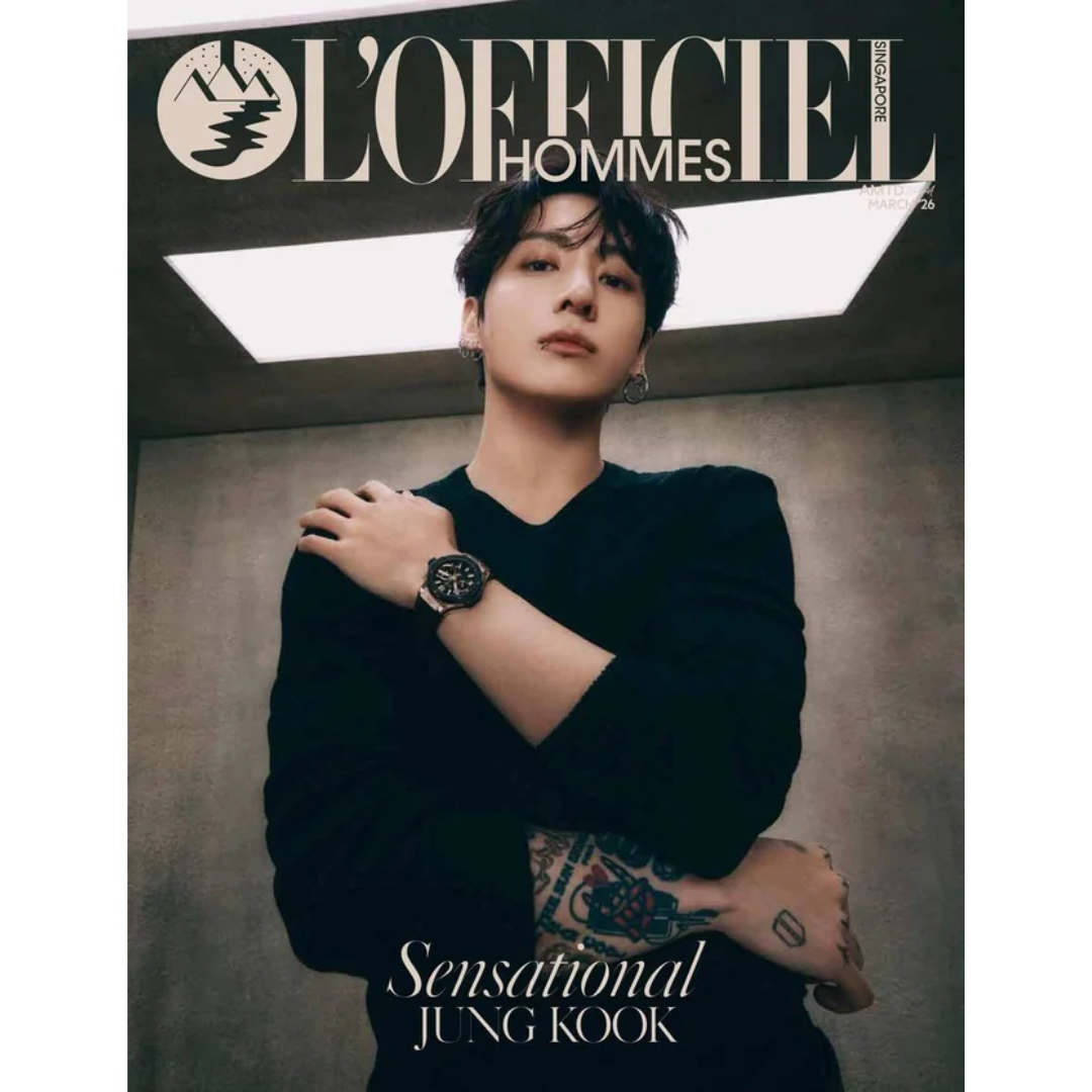 (PRE-ORDER) L'OFFICIEL HOMME 3. 2026 ISSUE (SINGAPORE MAGAZINE) [COVER: JUNGKOOK] - LightUpK