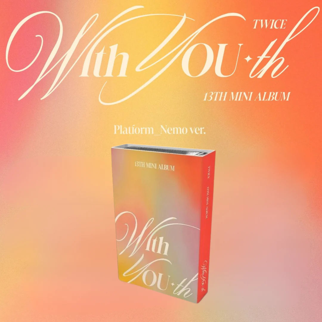 TWICE - 13TH MINI ALBUM [WITH YOU-TH] (PLATFORM NEMO VER.) (3 VERSIONS)