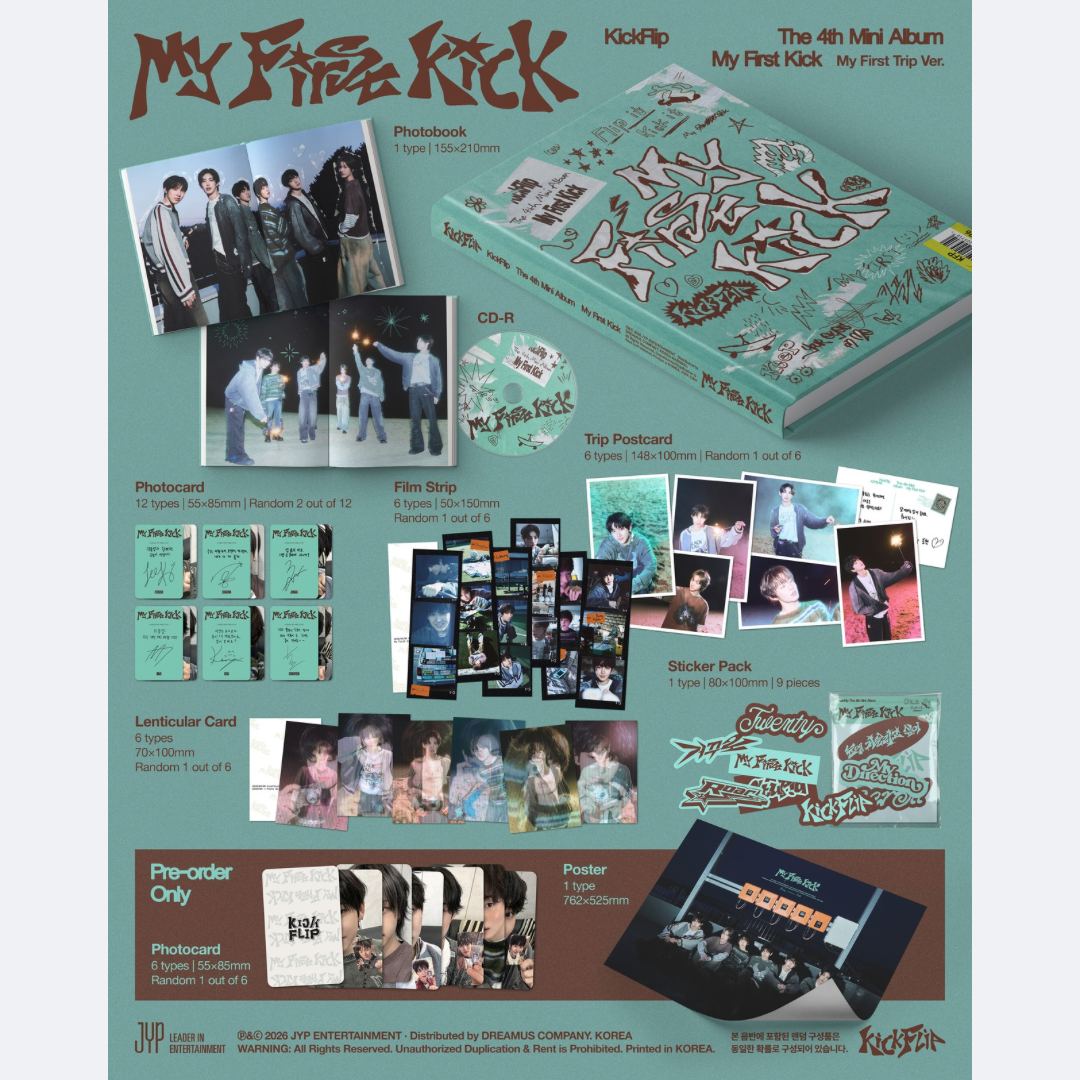 (PRE-ORDER) KICKFLIP - MY FIRST KICK (MY FIRST TRIP VER.) - LightUpK