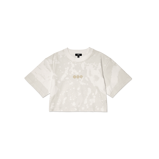 (PRE-ORDER) BTS - S/S CROP T-SHIRT (WHITE) (4 SIZES) - LightUpK