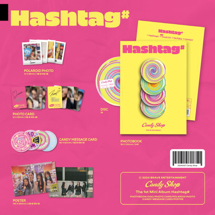 CANDY SHOP - 1ST MINI ALBUM [HASHTAG#] - LightUpK