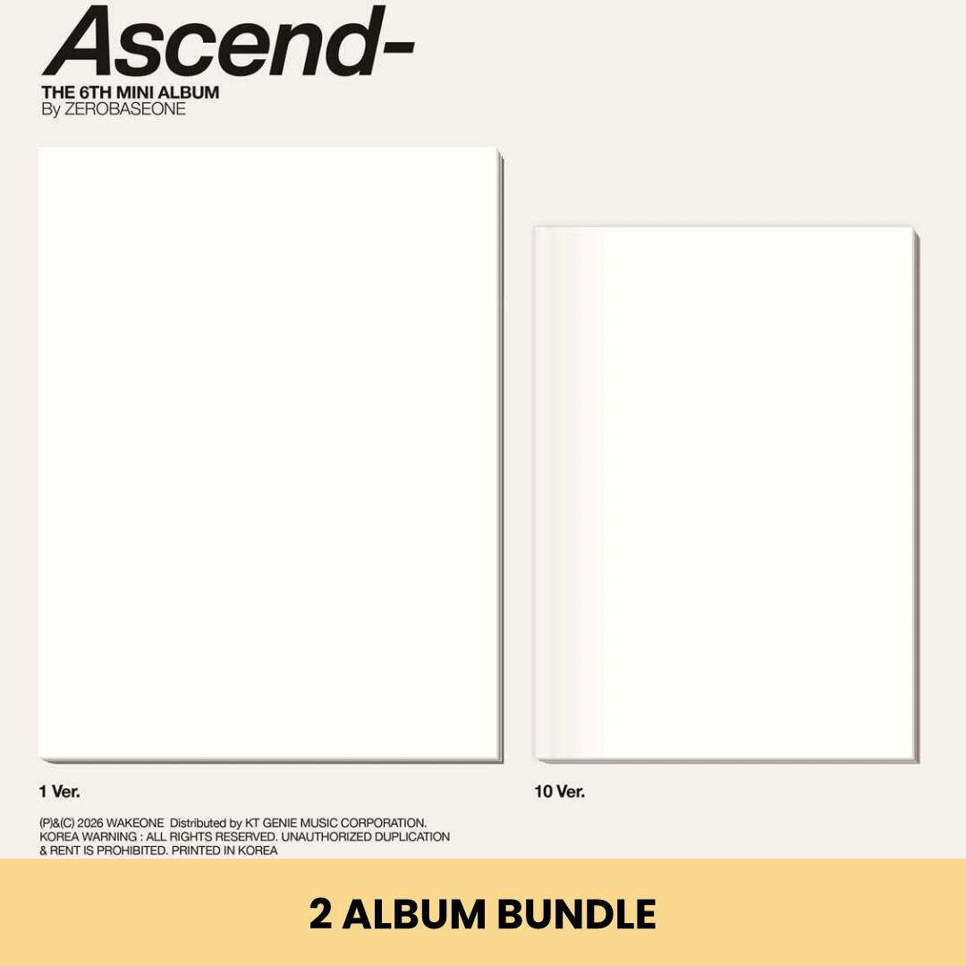 (PRE-ORDER) ZEROBASEONE - THE 6TH MINI ALBUM [ASCEND-] (2 VERSIONS) BUNDLE - LightUpK