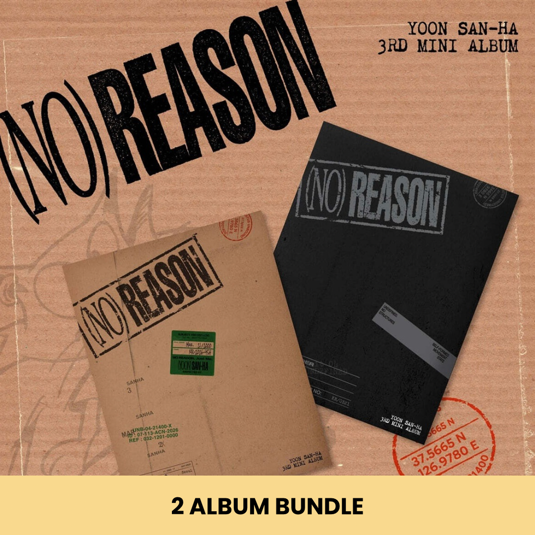 (PRE-ORDER) YOON SAN-HA - 3RD MINI ALBUM [NO REASON] (2 VERSIONS) BUNDLE