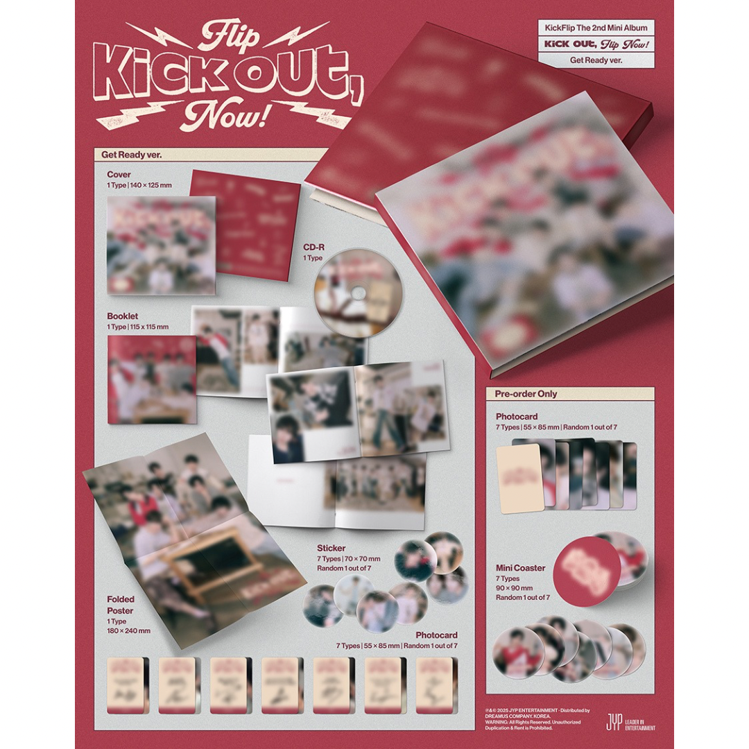 (PRE-ORDER) KICKFLIP - 2ND MINI ALBUM [KICK OUT, FLIP NOW!] (GET READY VER.) - LightUpK
