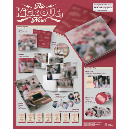 (PRE-ORDER) KICKFLIP - 2ND MINI ALBUM [KICK OUT, FLIP NOW!] (GET READY VER.) - LightUpK
