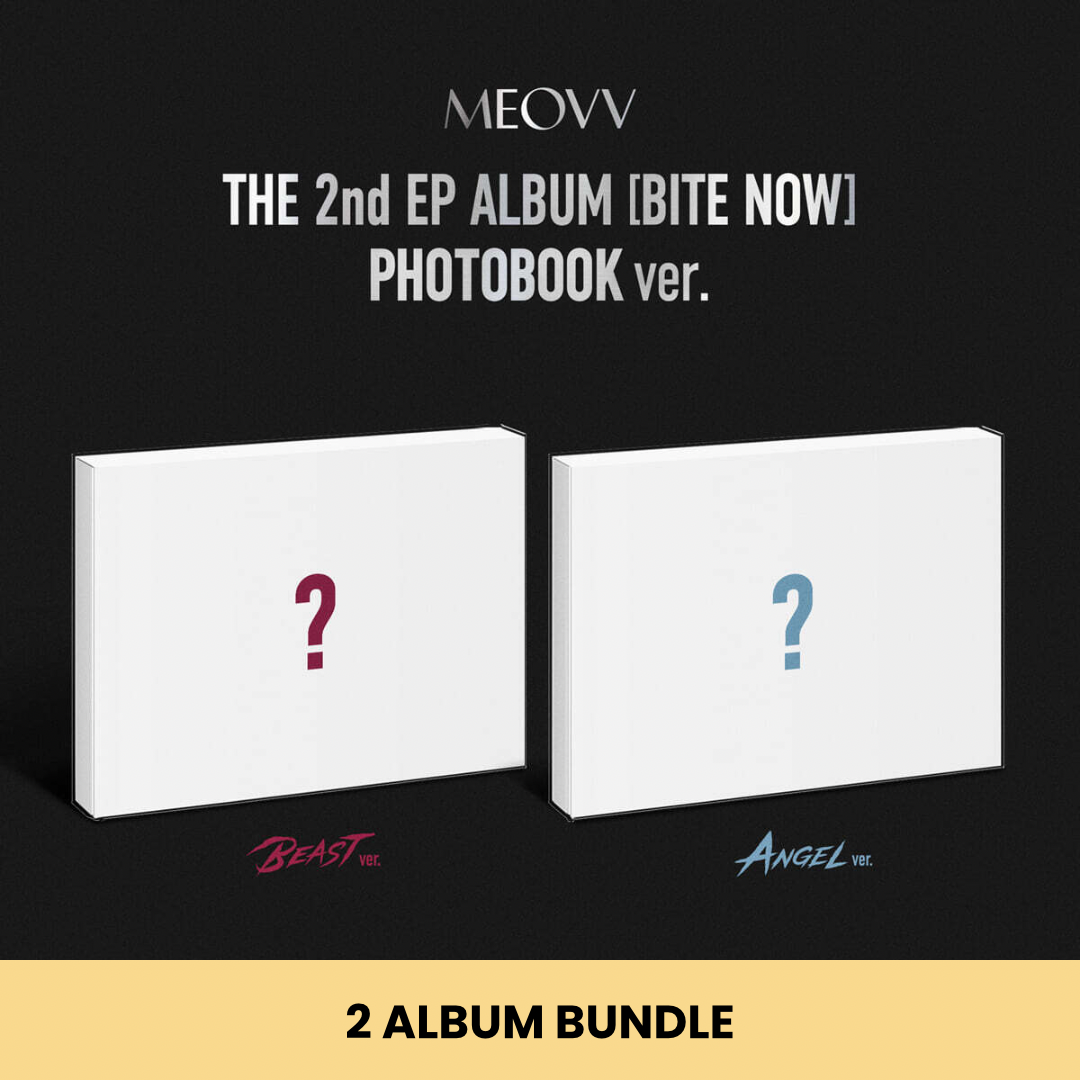 (PRE-ORDER) MEOVV - THE 2ND EP ALBUM [BITE NOW] PHOTOBOOK VER. (2 VERSIONS) BUNDLE - LightUpK