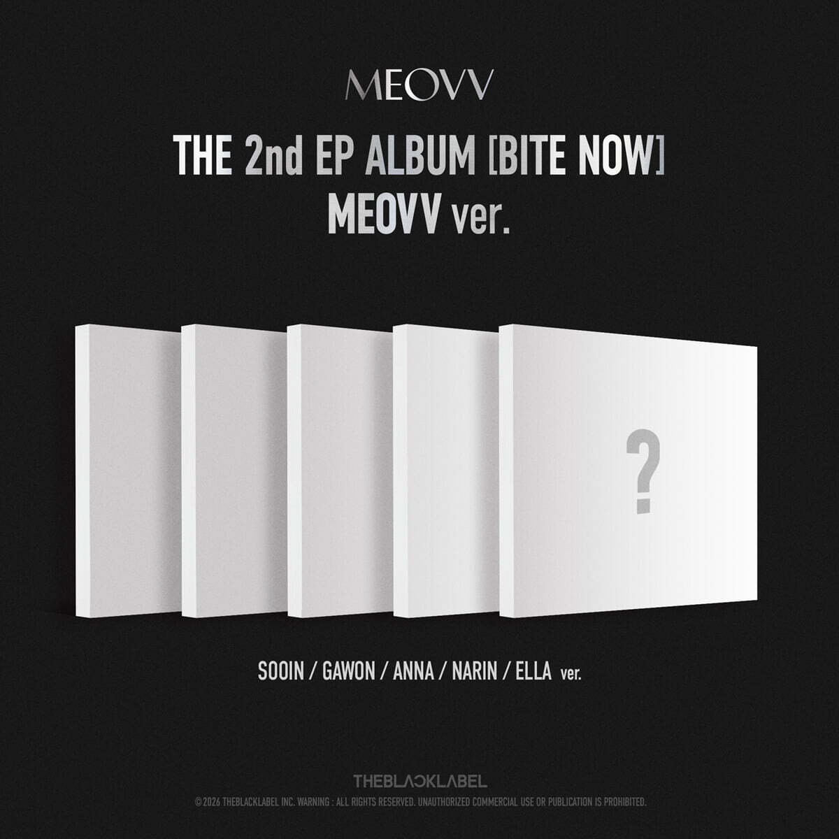 (PRE-ORDER) MEOVV - THE 2ND EP ALBUM [BITE NOW] (MEOVV VER.) (5 VERSIONS) RANDOM - LightUpK