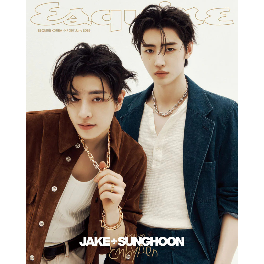 ESQUIRE 2025. 06 (COVER : ENHYPEN JAKE & SUNGHOON) (3 VERSIONS) - LightUpK