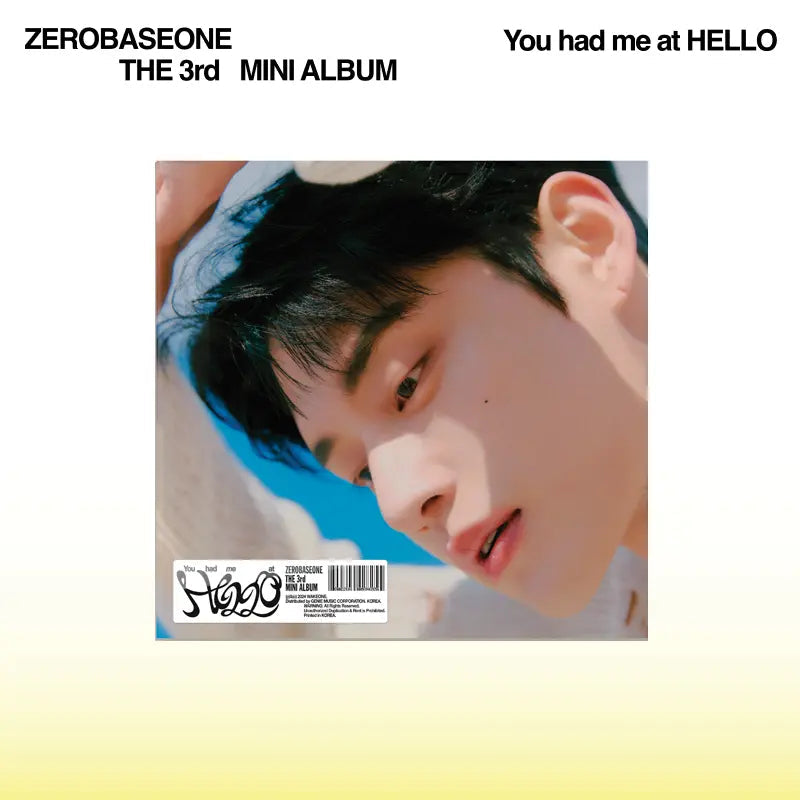 ZEROBASEONE - 3RD MINI ALBUM [YOU HAD ME AT HELLO] [DIGIPACK VER.] (9 VERSIONS)