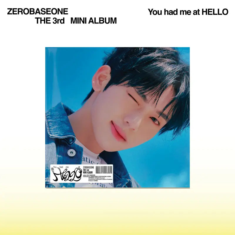 ZEROBASEONE - 3RD MINI ALBUM [YOU HAD ME AT HELLO] [DIGIPACK VER.] (9 VERSIONS)