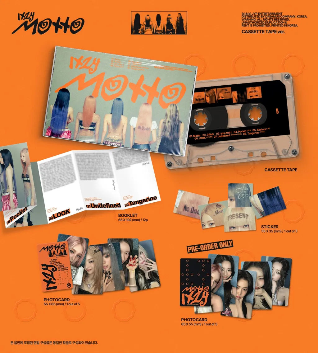 (PRE-ORDER) ITZY - [MOTTO] CASSETTE TAPE VER. - LightUpK