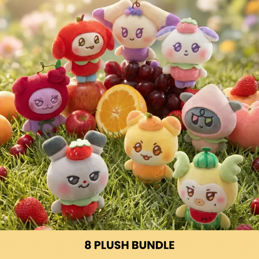 (PRE-ORDER) ATEEZ - MIGHTEEZ FRUIT PLUSH KEYRING BERRY BREEZY FAIRY (8 VERSIONS) BUNDLE