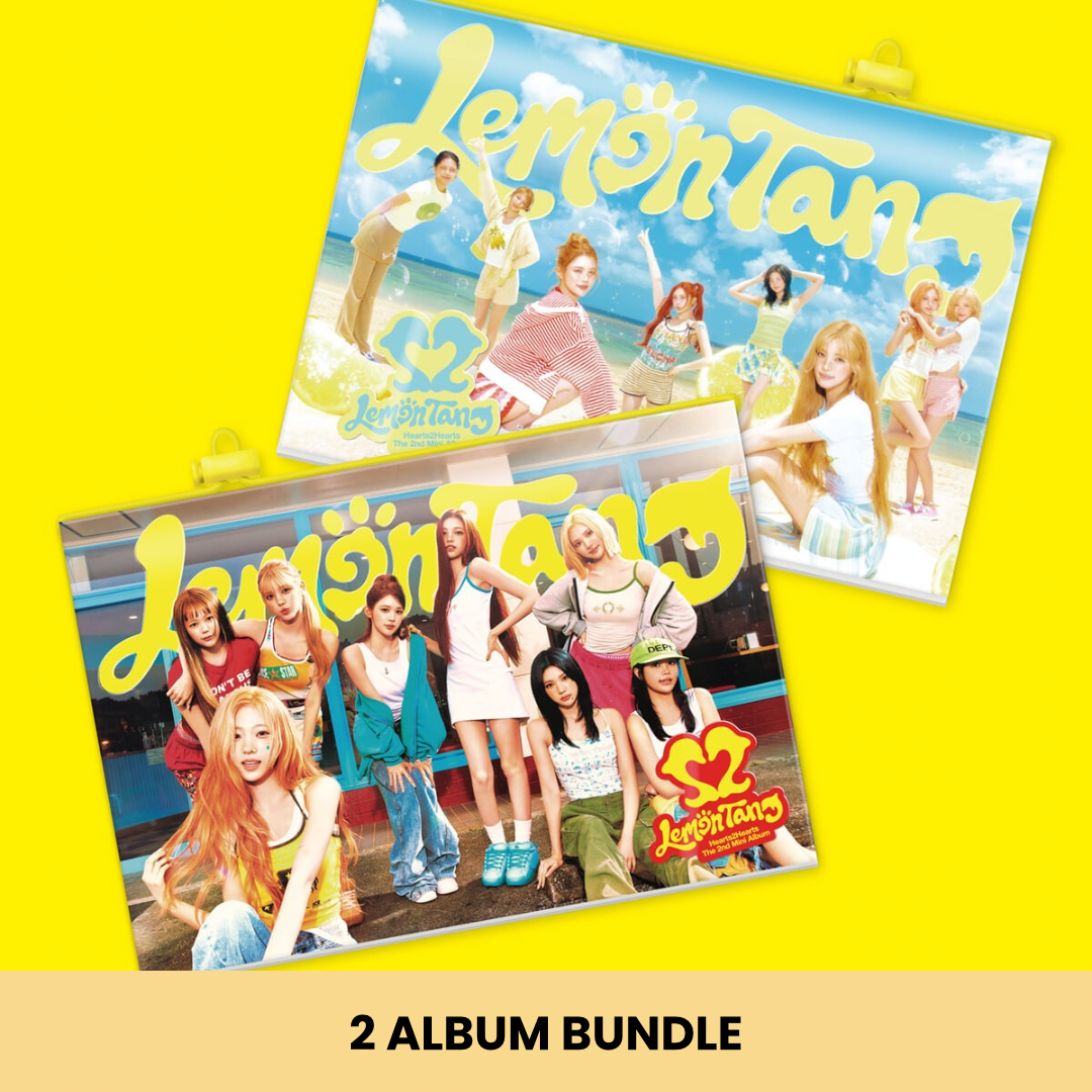 (PRE-ORDER) HEARTS2HEARTS - 2ND MINI ALBUM [LEMON TANG] (PHOTOBOOK VER.) (2 VERSIONS) BUNDLE