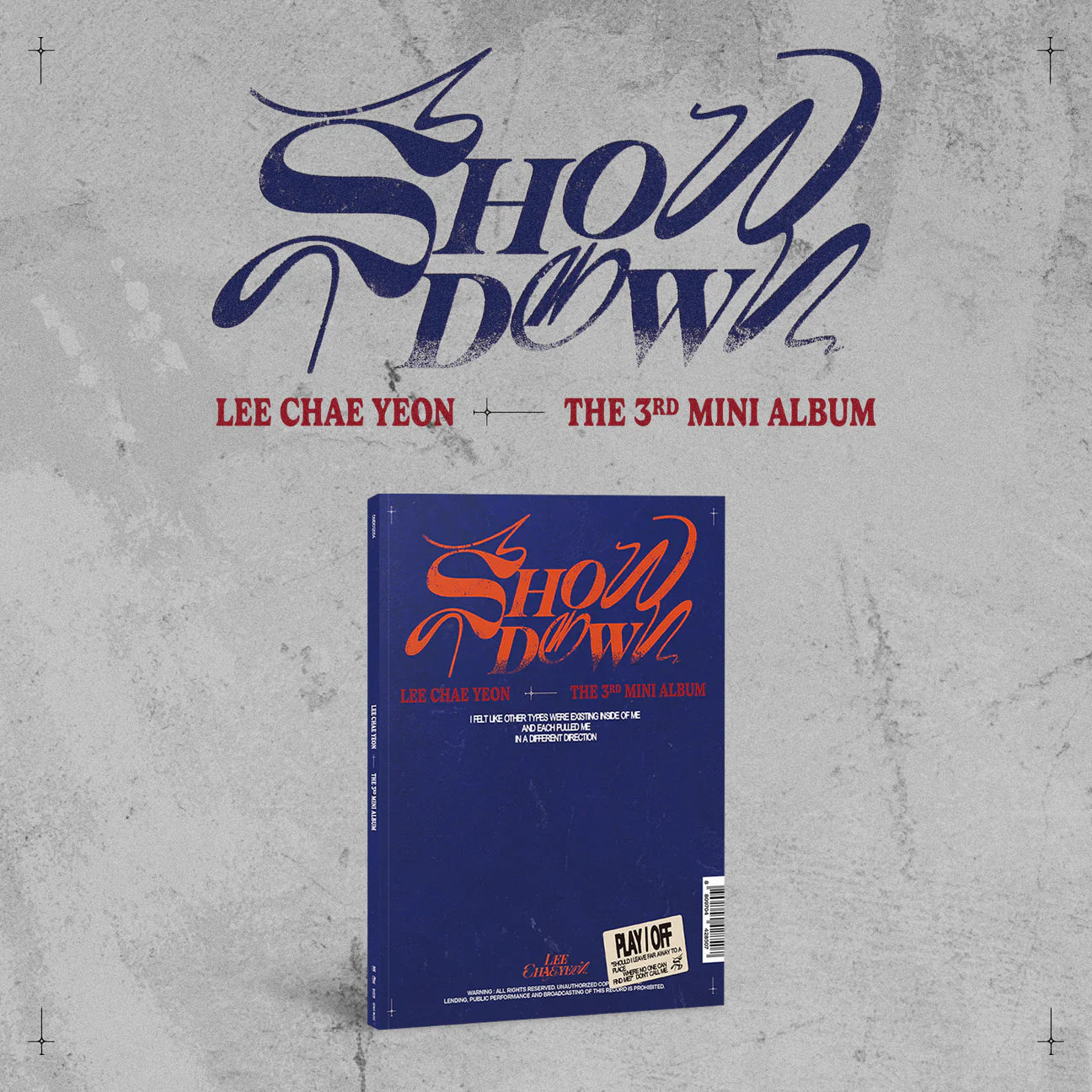 LEE CHAE YEON - 3RD MINI ALBUM [SHOWDOWN] (2 VERSIONS)