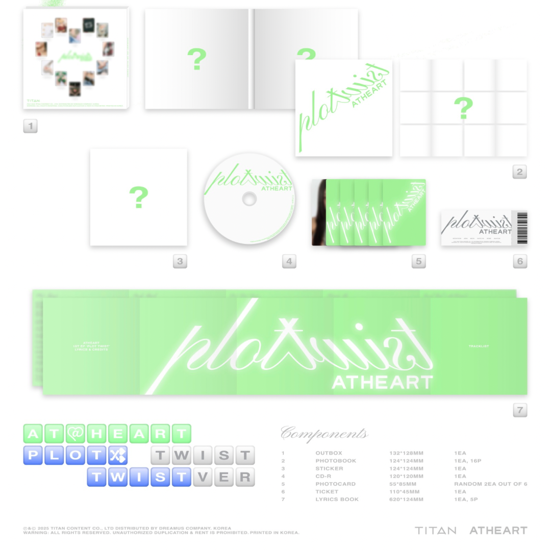 (PRE-ORDER) ATHEART - 1ST EP [PLOT TWIST] (TWIST VER.) - LightUpK